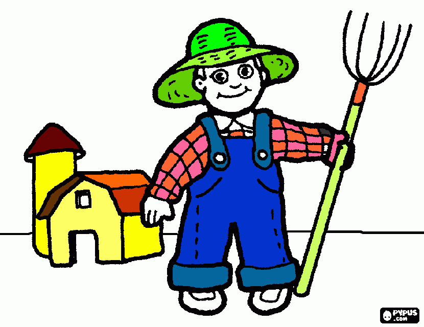 dessin agriculteur