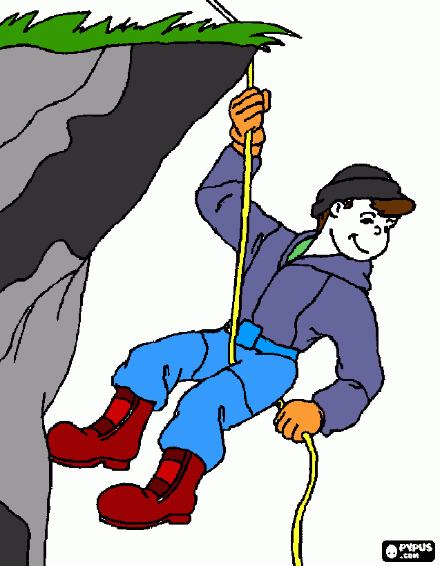 dessin alpiniste