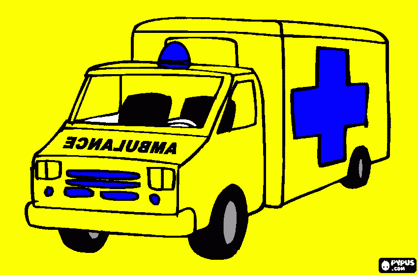 dessin ambulance Maxence