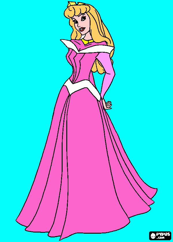 dessin aurore la princesse