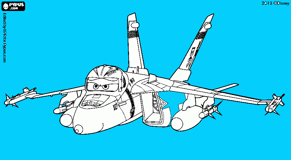 dessin Avion de chasse