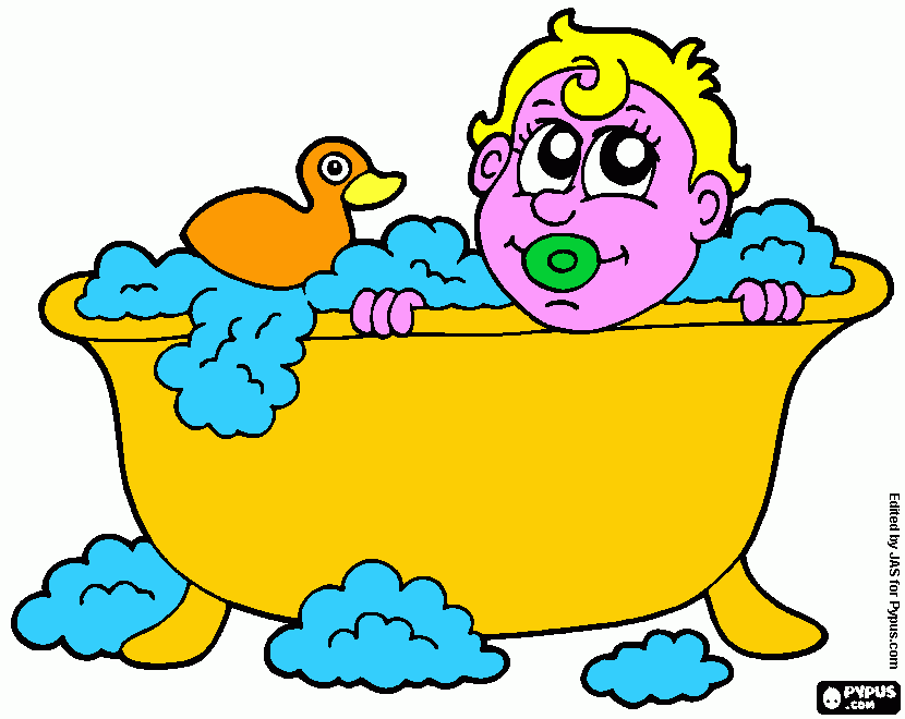 dessin baignoire