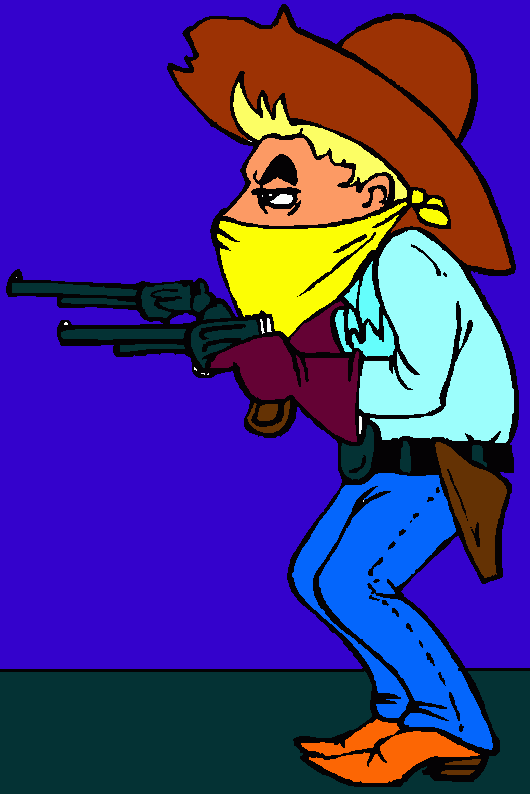 dessin bandit  cowboy