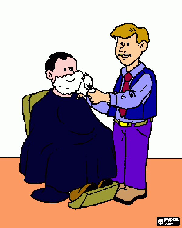 dessin barbier