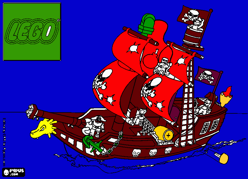 dessin bateau pirate