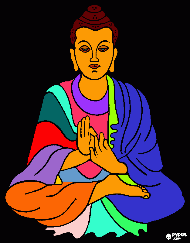 dessin bouddha