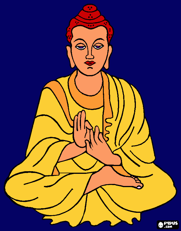 dessin buddha