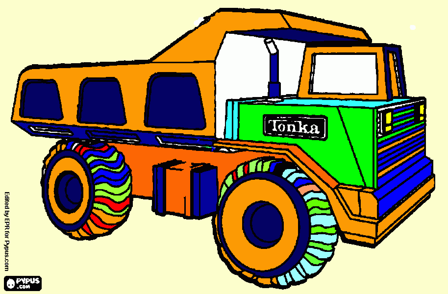 dessin camion-benne pour loic