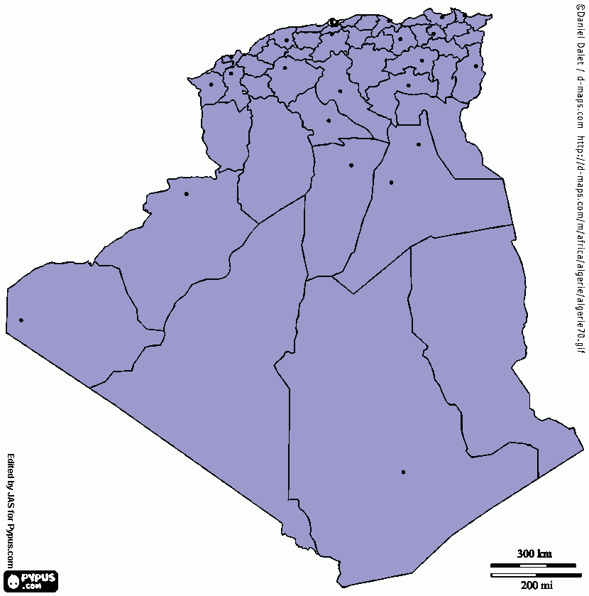 dessin carte algerie