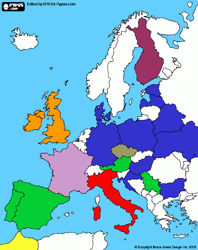dessin carte vol europe