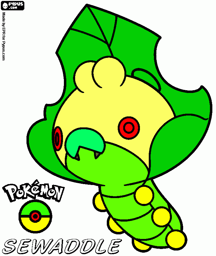 dessin chenille pokemon