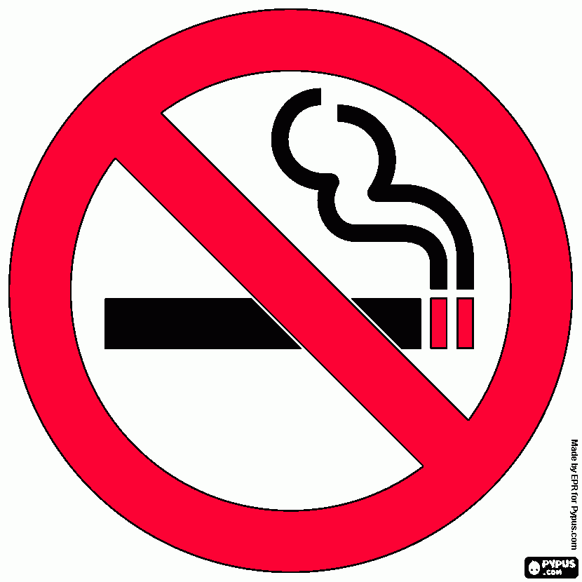 dessin Cigarette dans un sens interdit
