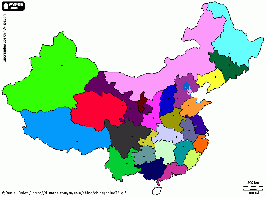 dessin coloriage Chine