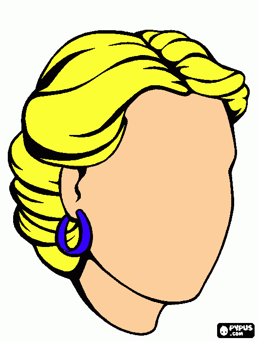 dessin dessin femme blonde