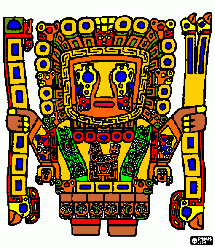 dessin dieu inca