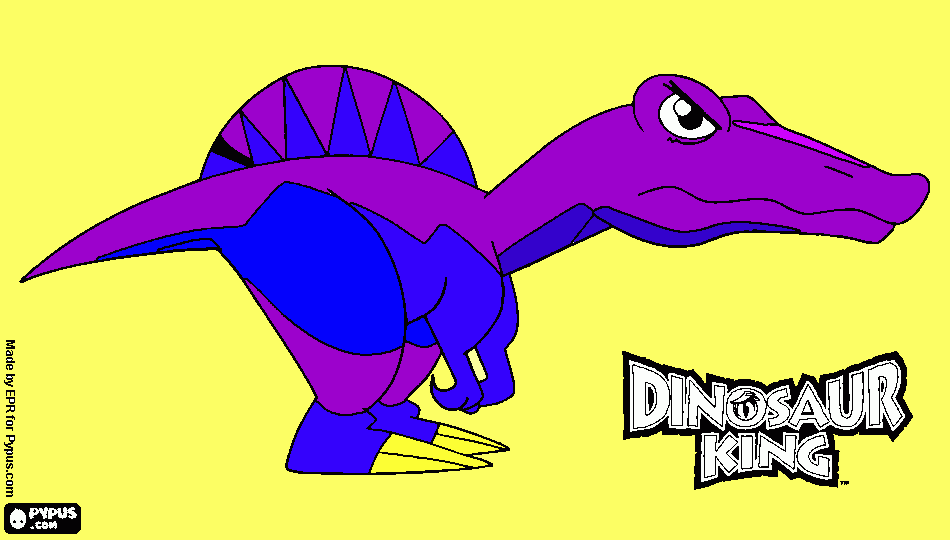 dessin dinosaure spinosaure