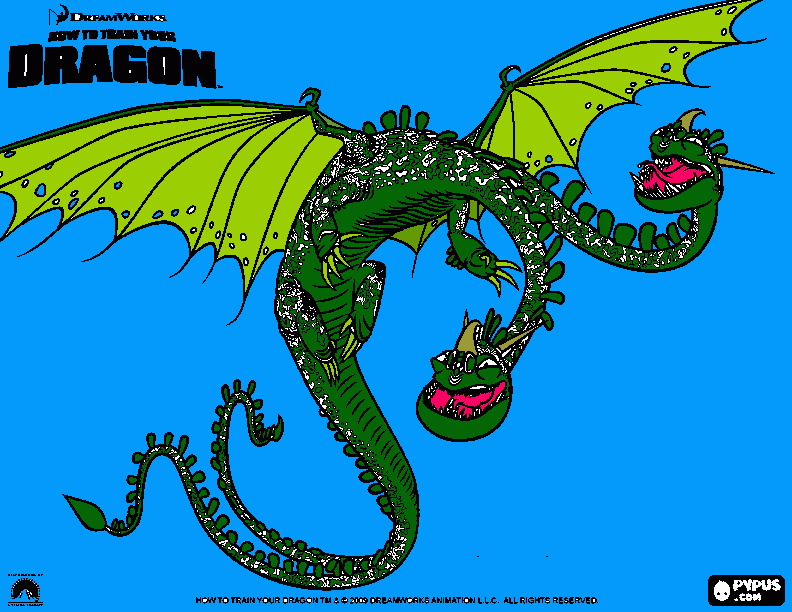 dessin dragon de berk
