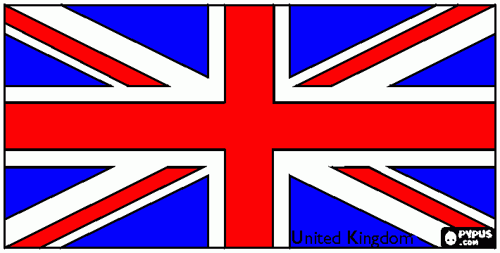dessin drapeau anglais