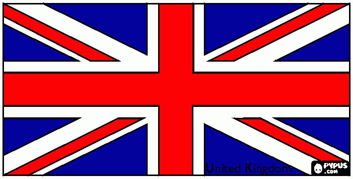 dessin drapeau royaume unis