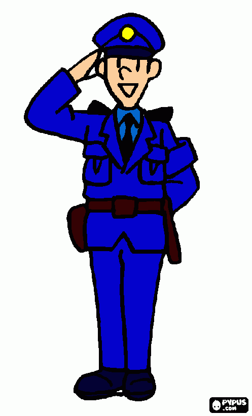 dessin gendarme