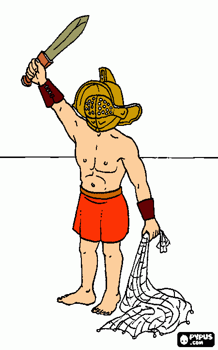 dessin gladiateur