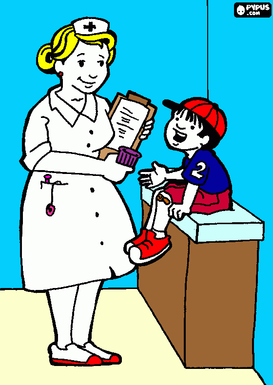 dessin infirmière enfant