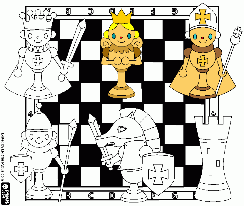 dessin Jeu d'échecs