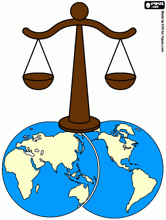 dessin justice internationale