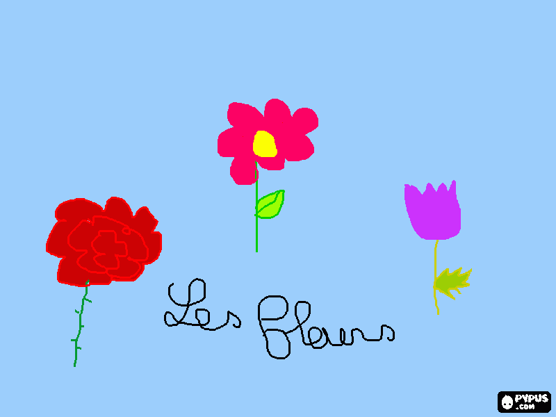 dessin les fleurs de ta fille