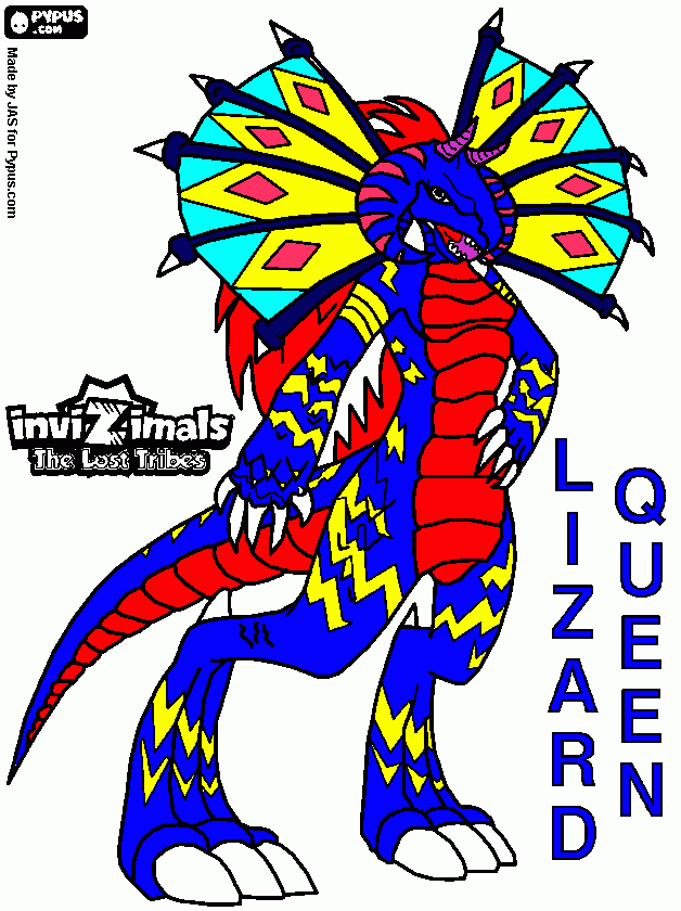 dessin lizard queen