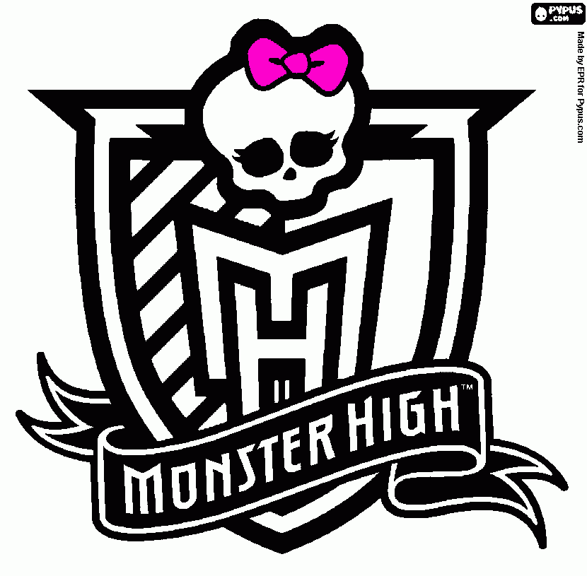 dessin logo monster high 