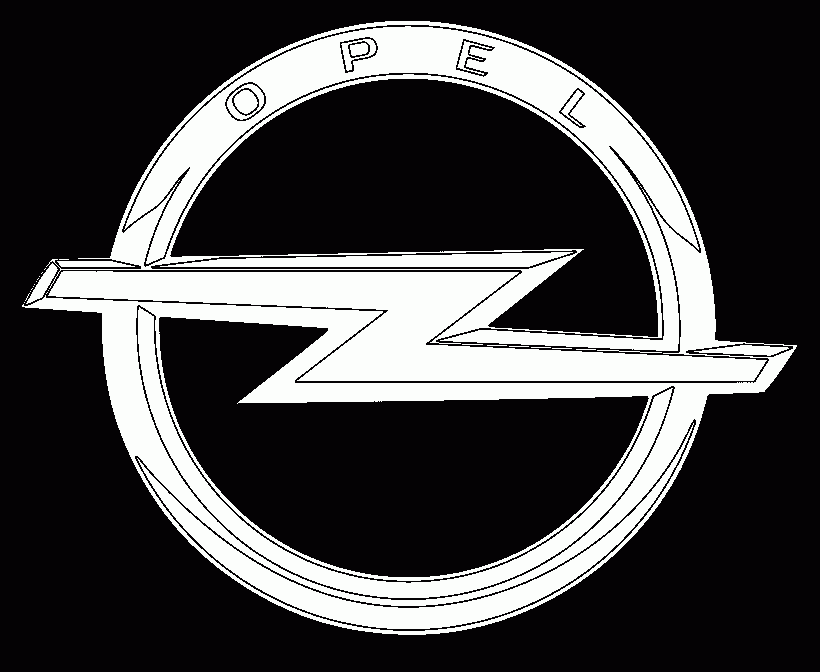 dessin logo opel
