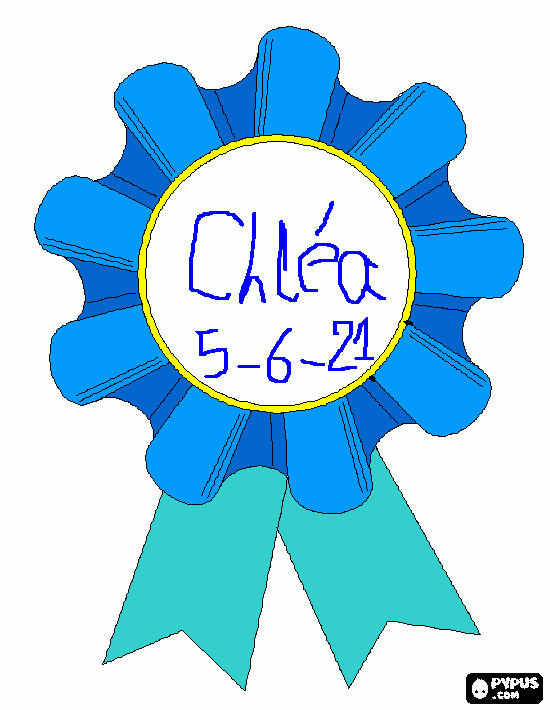 dessin medaille pour Chléa