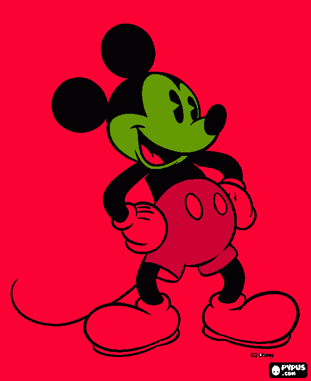 dessin mickey d amour 
