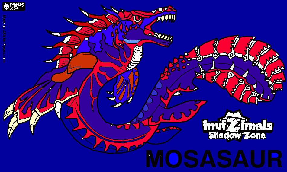 dessin mosasaur