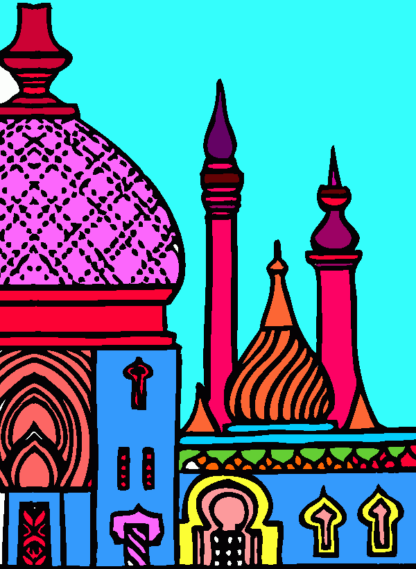 dessin mosque