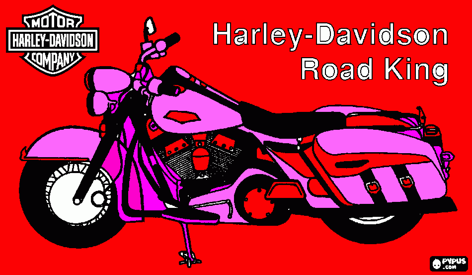 dessin moto harley davidson