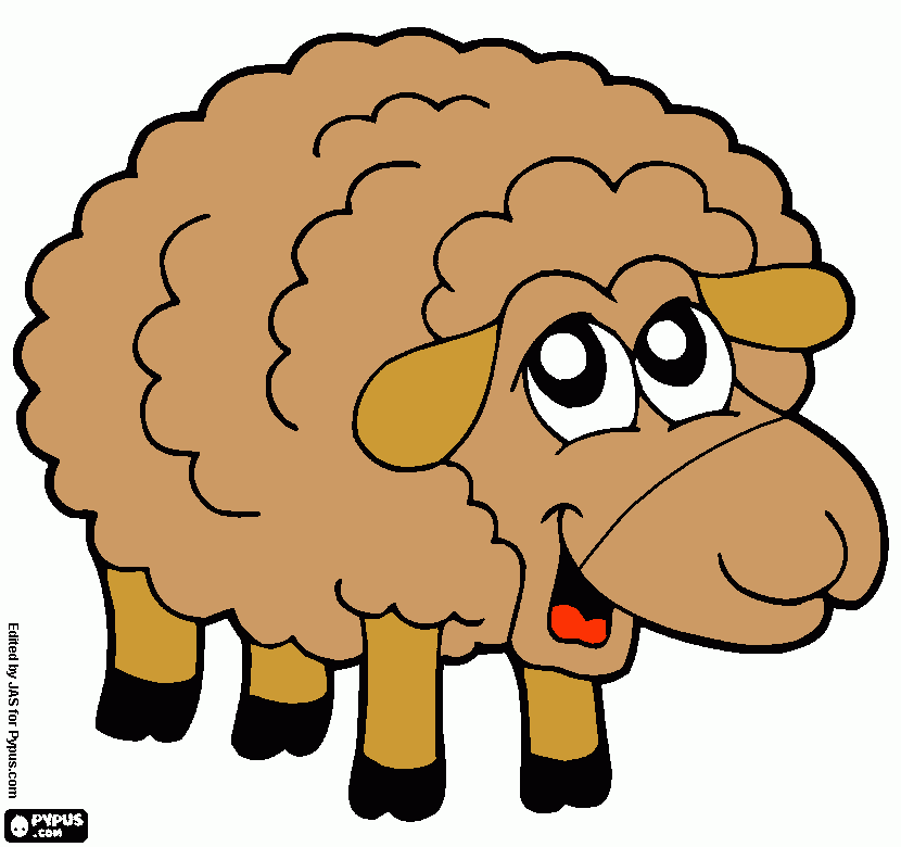 dessin mouton peau