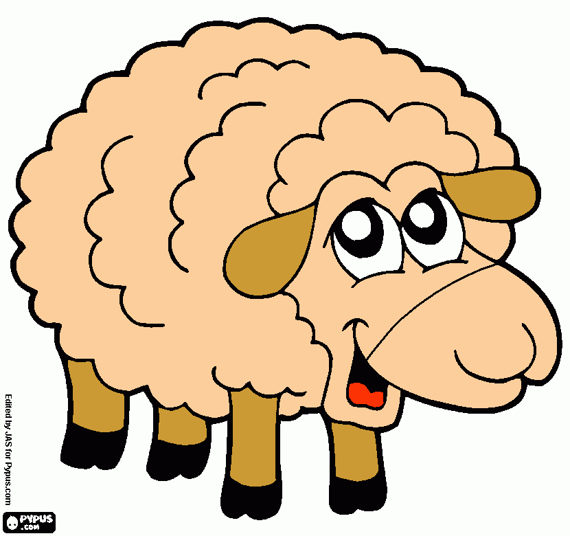 dessin mouton peche