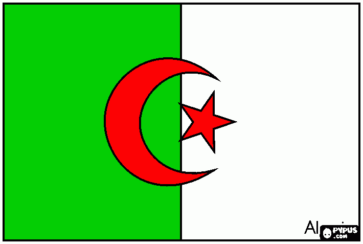 dessin One,Two,Three Viva l'Algérie