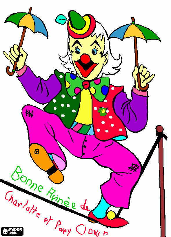 dessin PAPY-CLOWN