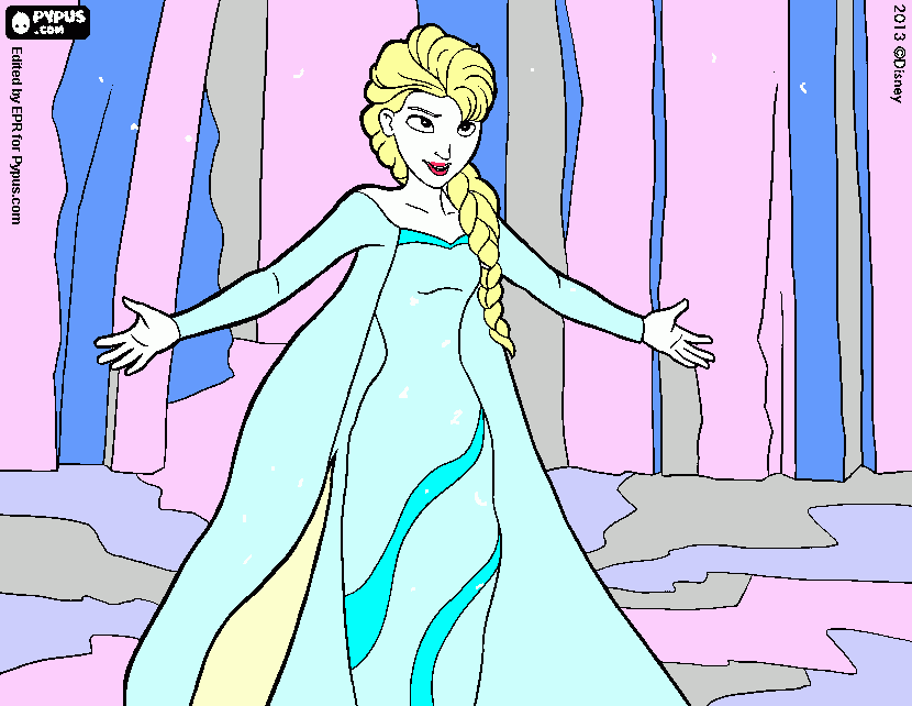 dessin Reine des neiges Alizée 