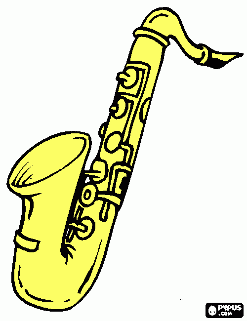 dessin Saxophone
