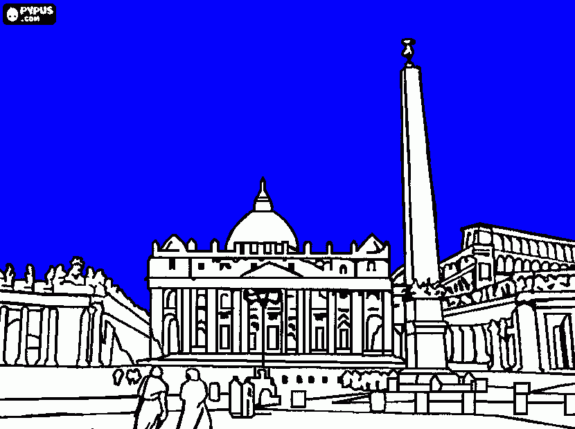 dessin St pierre de Rome