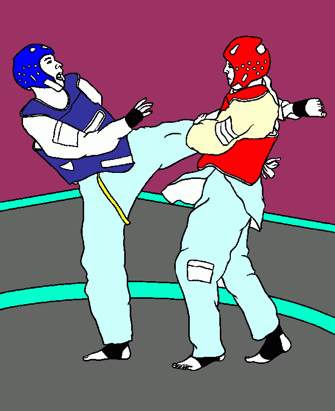 dessin taekwondo