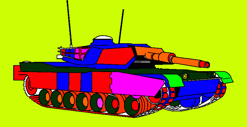 dessin tank de guerre