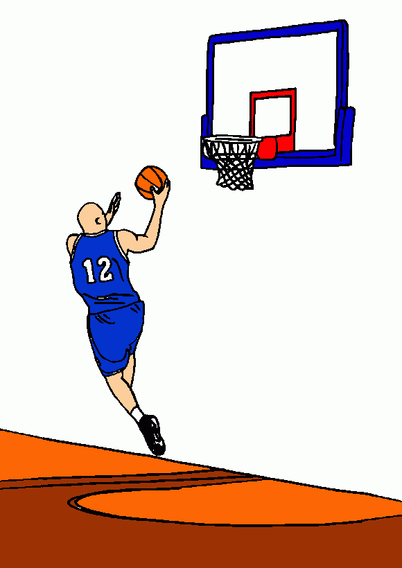 dessin terrain de basket-ball