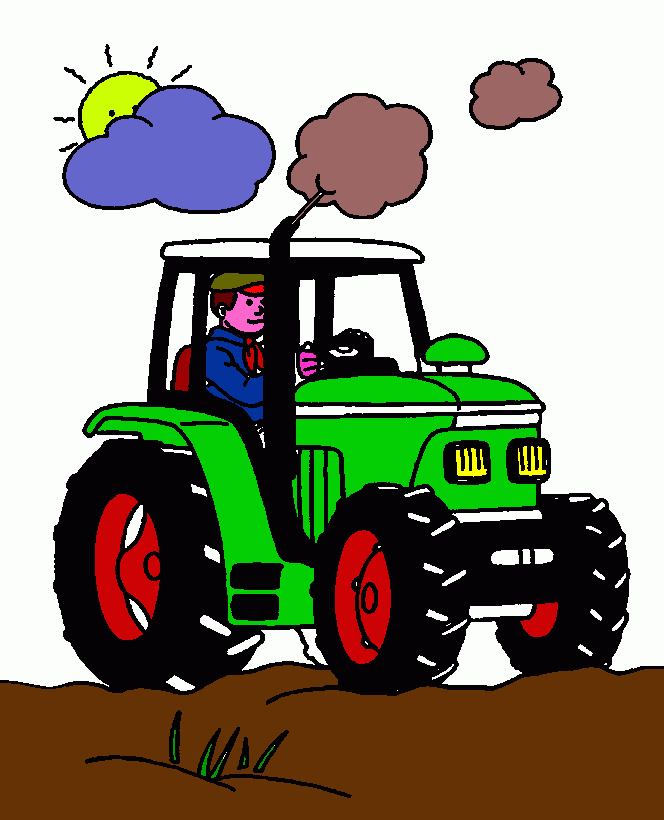 dessin tracteur claas