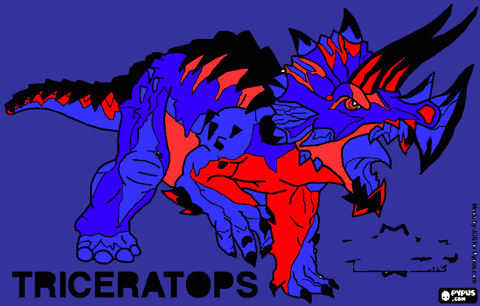 dessin triceratops invizimals shadow zone