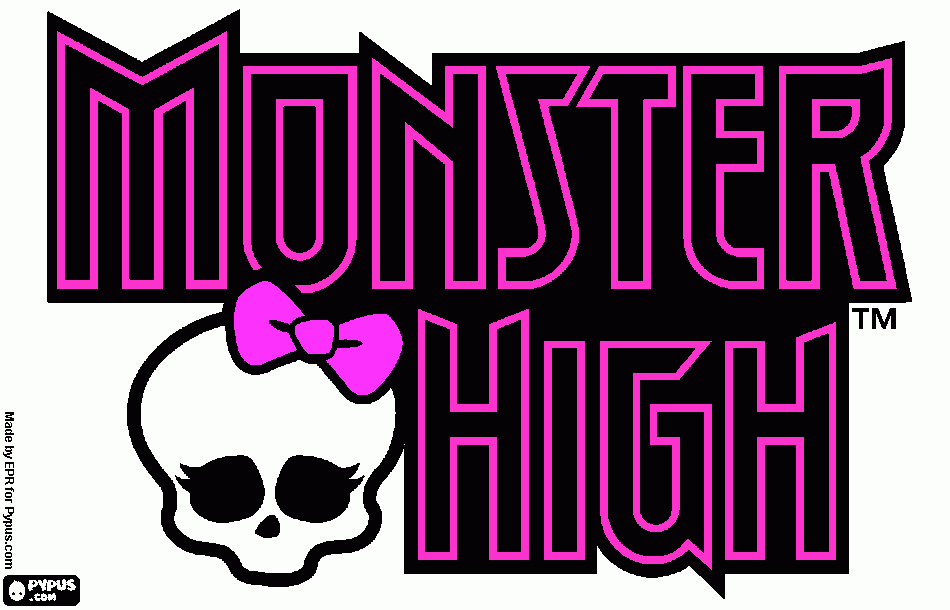 dessin un dessin de monster high avec le signe